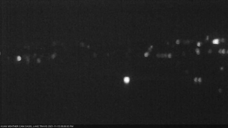 Lake Travis webcam, November 15, 2021 9:00 PM CT