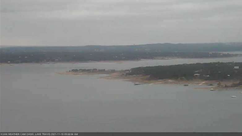 Lake Travis webcam, November 16, 2021 9:00 AM CT