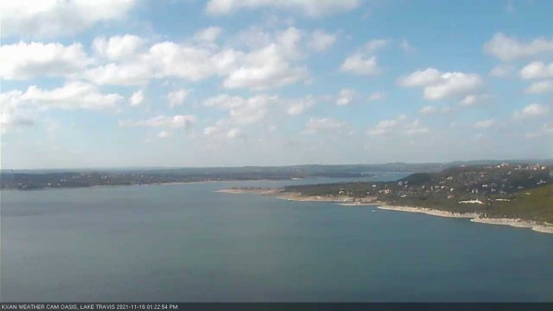 Lake Travis webcam, November 16, 2021 1:25 PM CT