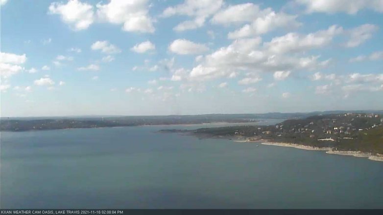 Lake Travis webcam, November 16, 2021 2:00 PM CT