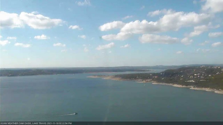 Lake Travis webcam, November 16, 2021 2:25 PM CT