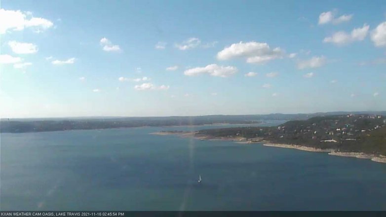 Lake Travis webcam, November 16, 2021 2:45 PM CT