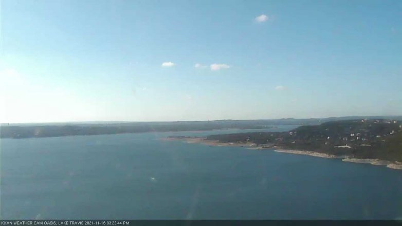Lake Travis webcam, November 16, 2021 3:25 PM CT