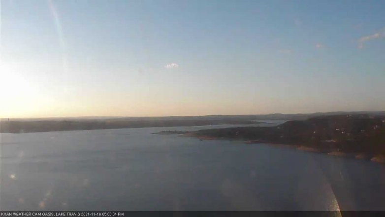 Lake Travis webcam, November 16, 2021 5:00 PM CT