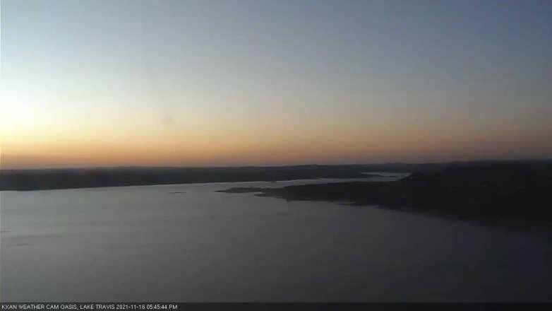 Lake Travis webcam, November 16, 2021 5:45 PM CT