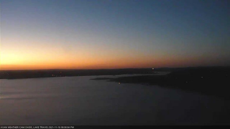 Lake Travis webcam, November 16, 2021 6:00 PM CT