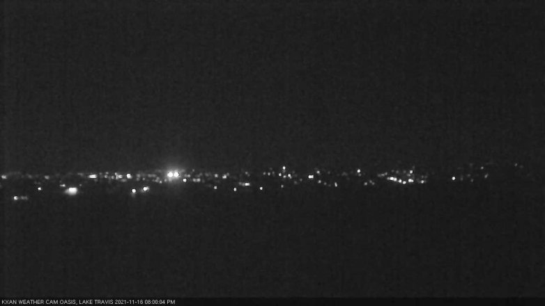 Lake Travis webcam, November 16, 2021 8:00 PM CT