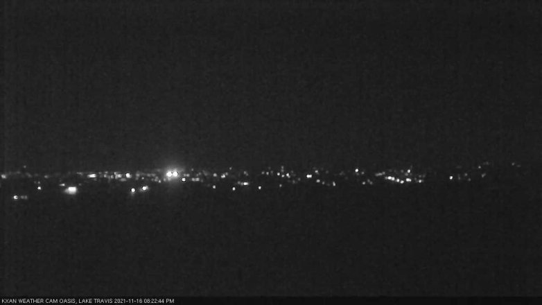 Lake Travis webcam, November 16, 2021 8:25 PM CT