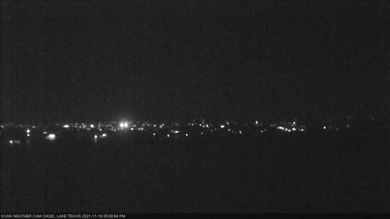 Lake Travis webcam, November 16, 2021 9:00 PM CT