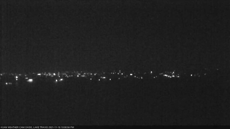 Lake Travis webcam, November 16, 2021 10:00 PM CT