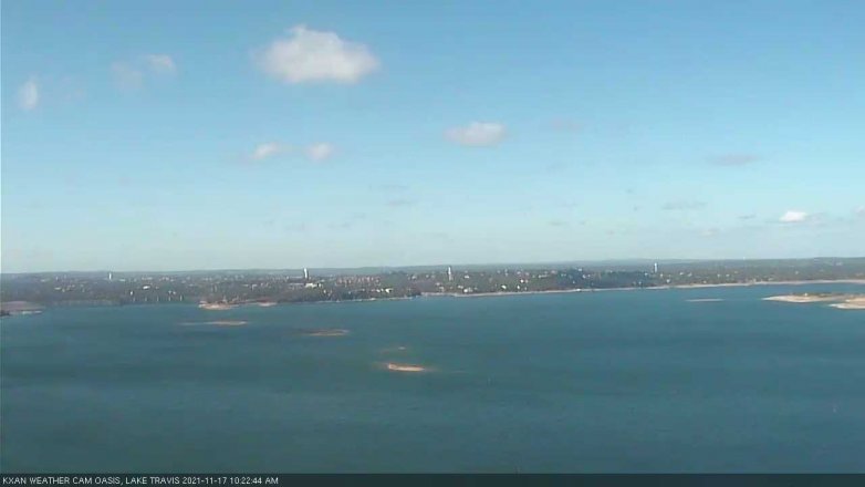 Lake Travis webcam, November 17, 2021 10:25 AM CT