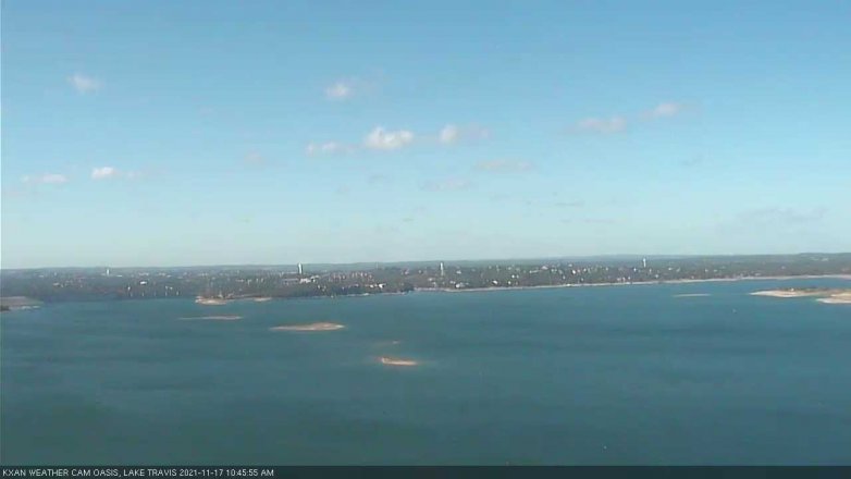 Lake Travis webcam, November 17, 2021 10:45 AM CT