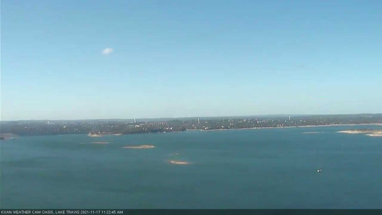 Lake Travis webcam, November 17, 2021 11:25 AM CT