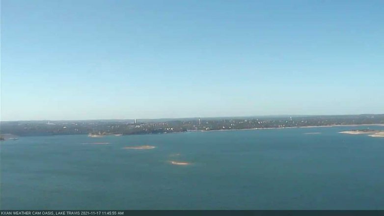 Lake Travis webcam, November 17, 2021 11:45 AM CT