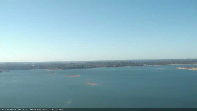 Lake Travis webcam, November 17, 2021 1:00 PM CT
