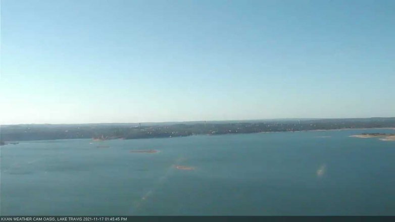 Lake Travis webcam, November 17, 2021 1:45 PM CT