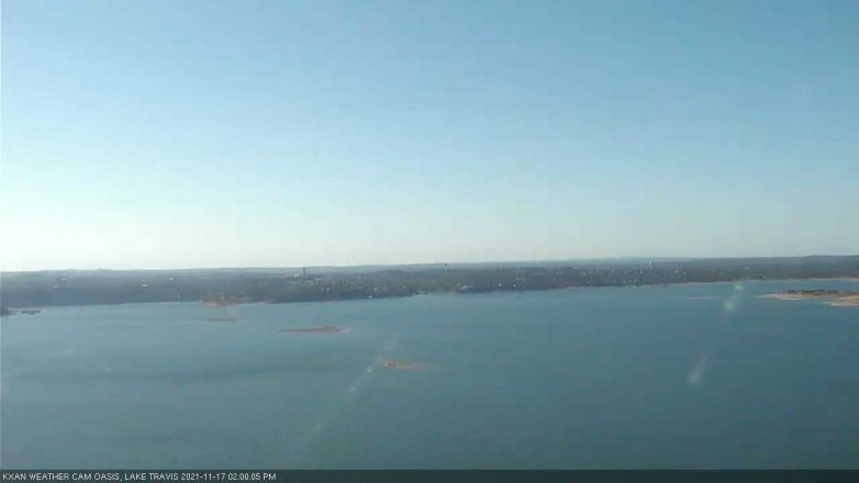 Lake Travis webcam, November 17, 2021 2:00 PM CT