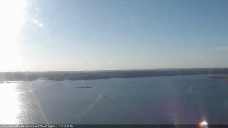 Lake Travis webcam, November 17, 2021 3:45 PM CT