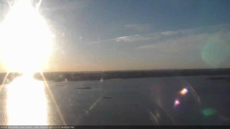 Lake Travis webcam, November 17, 2021 4:45 PM CT