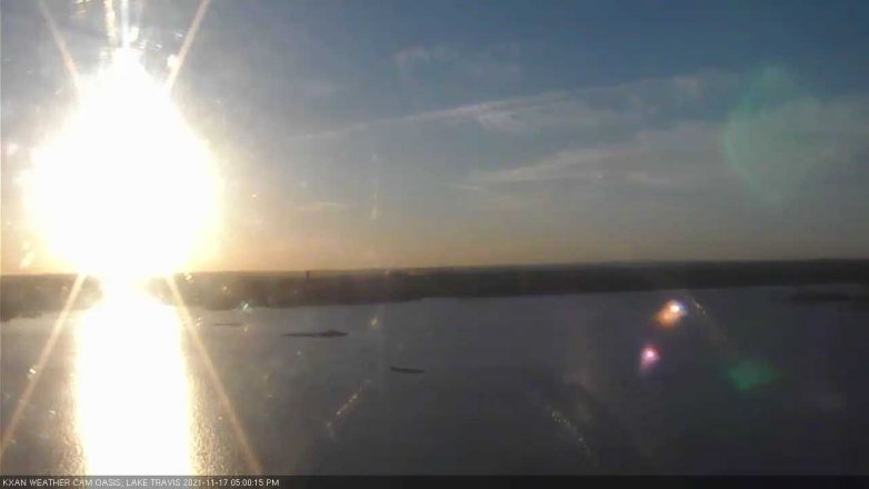 Lake Travis webcam, November 17, 2021 5:00 PM CT