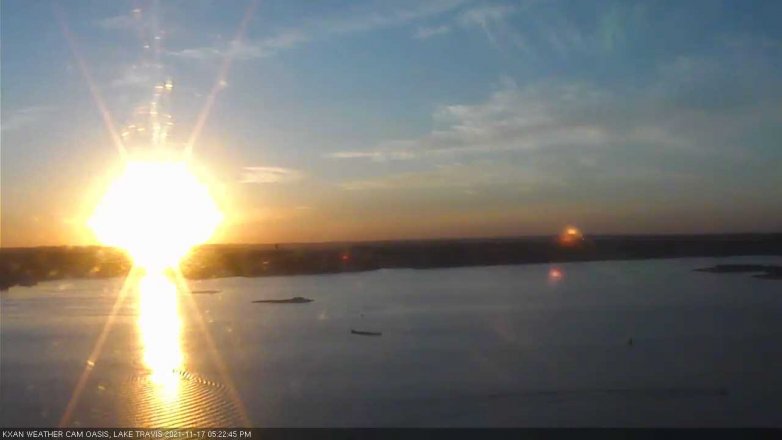Lake Travis webcam, November 17, 2021 5:25 PM CT