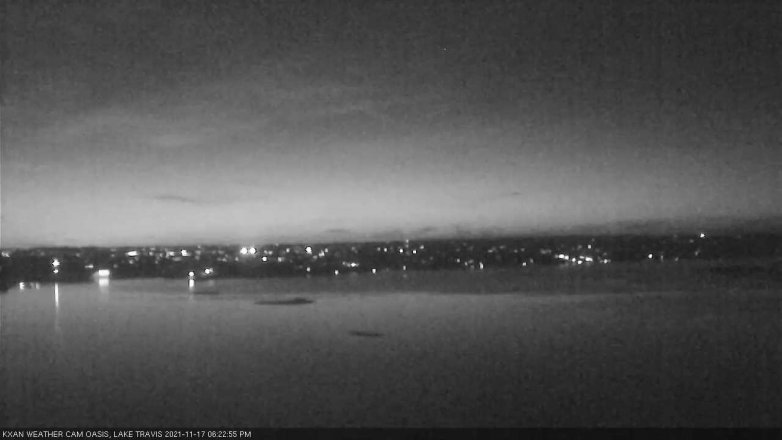 Lake Travis webcam, November 17, 2021 6:25 PM CT