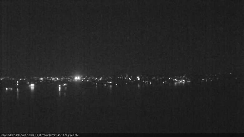 Lake Travis webcam, November 17, 2021 6:45 PM CT