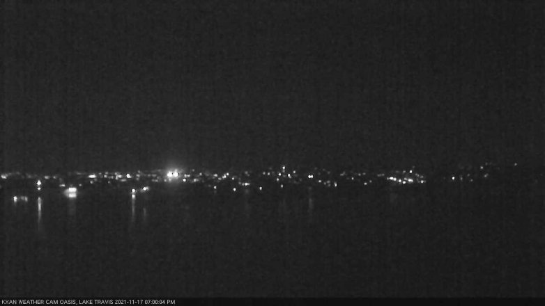 Lake Travis webcam, November 17, 2021 7:00 PM CT