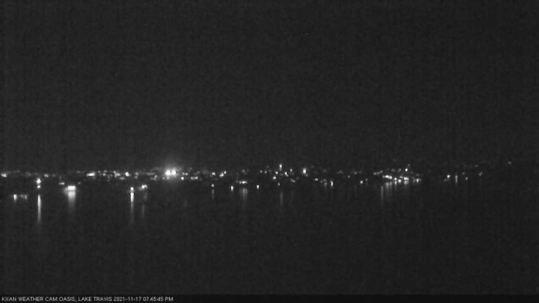 Lake Travis webcam, November 17, 2021 7:45 PM CT