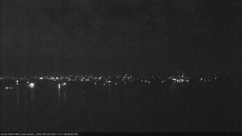 Lake Travis webcam, November 17, 2021 8:45 PM CT