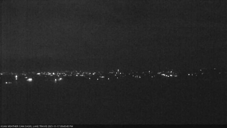 Lake Travis webcam, November 17, 2021 9:45 PM CT