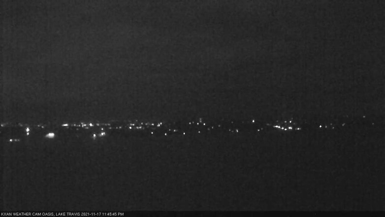 Lake Travis webcam, November 17, 2021 11:45 PM CT