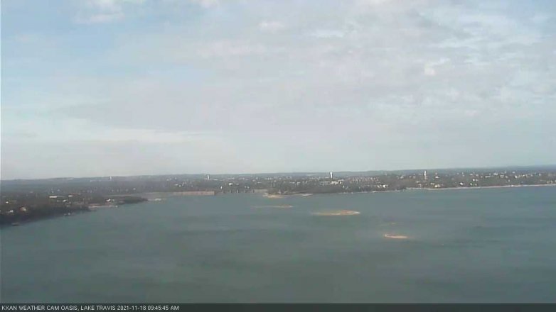 Lake Travis webcam, November 18, 2021 9:45 AM CT