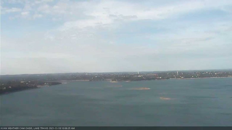 Lake Travis webcam, November 18, 2021 10:00 AM CT