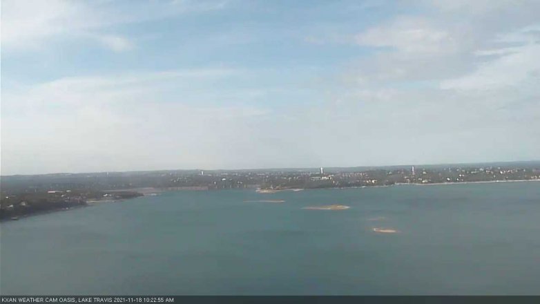 Lake Travis webcam, November 18, 2021 10:25 AM CT