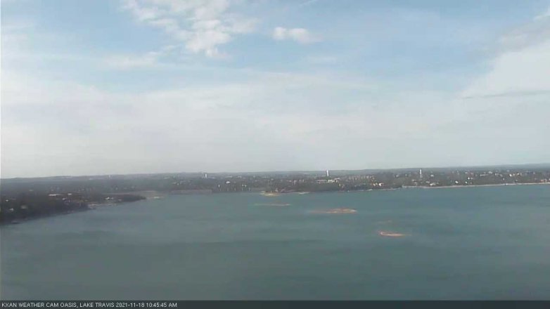 Lake Travis webcam, November 18, 2021 10:45 AM CT