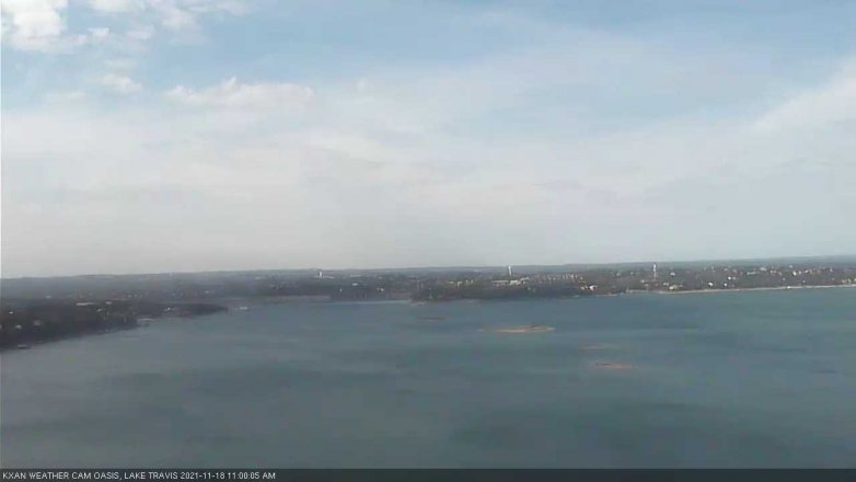 Lake Travis webcam, November 18, 2021 11:00 AM CT