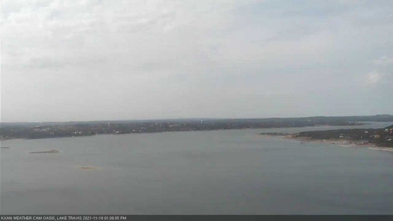 Lake Travis webcam, November 18, 2021 1:00 PM CT