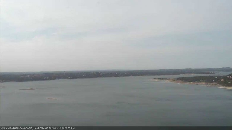 Lake Travis webcam, November 18, 2021 1:25 PM CT