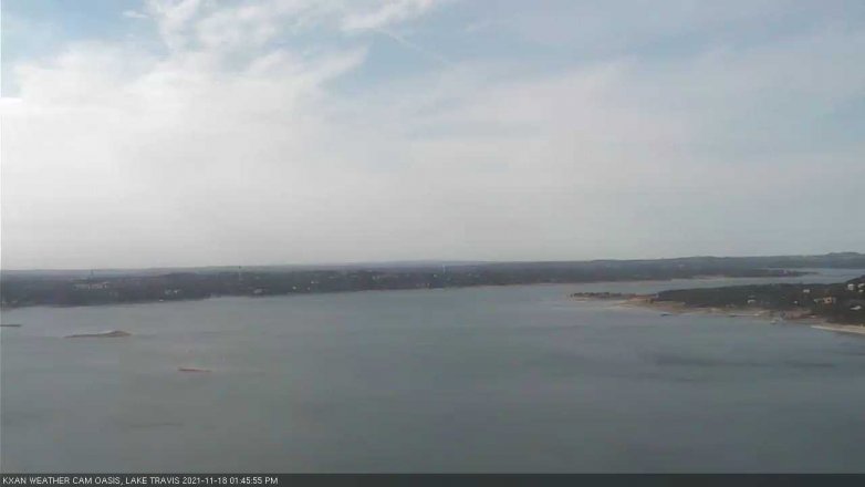 Lake Travis webcam, November 18, 2021 1:45 PM CT