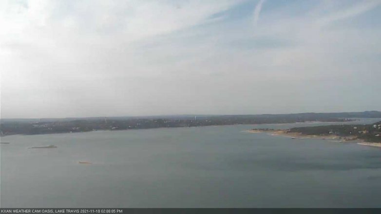 Lake Travis webcam, November 18, 2021 2:00 PM CT