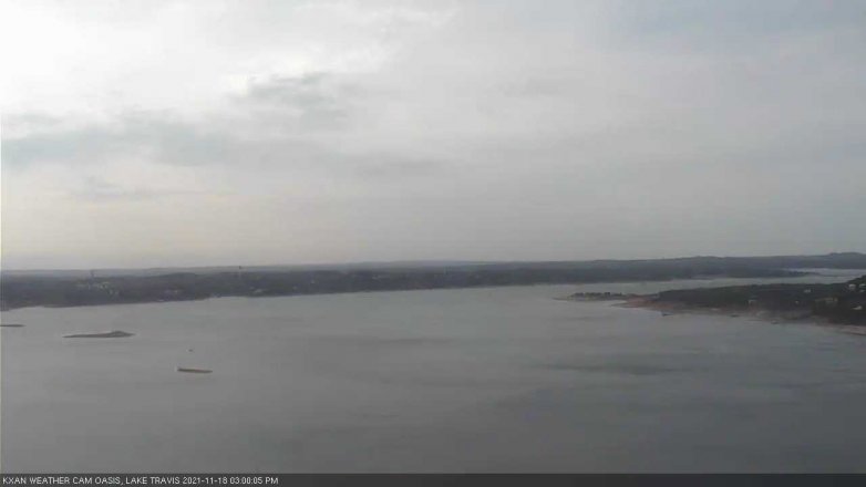 Lake Travis webcam, November 18, 2021 3:00 PM CT