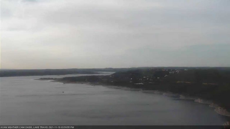 Lake Travis webcam, November 18, 2021 4:00 PM CT