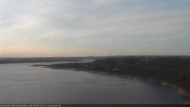Lake Travis webcam, November 18, 2021 4:45 PM CT
