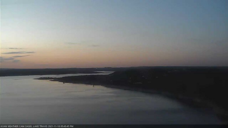 Lake Travis webcam, November 18, 2021 5:45 PM CT