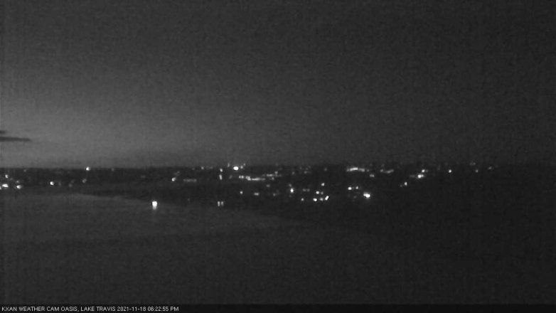 Lake Travis webcam, November 18, 2021 6:25 PM CT