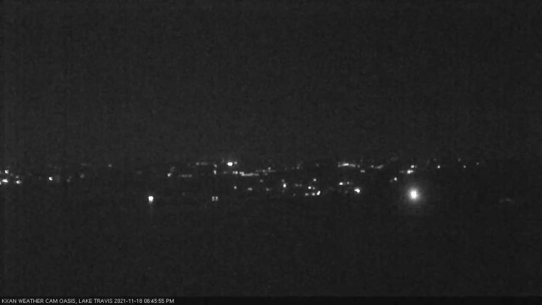 Lake Travis webcam, November 18, 2021 6:45 PM CT