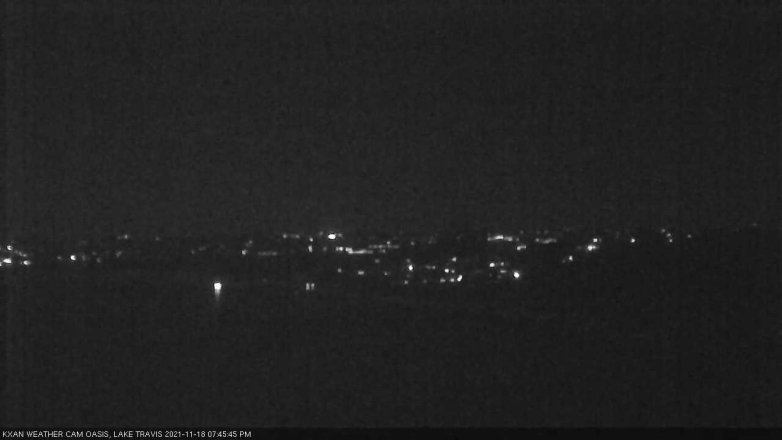 Lake Travis webcam, November 18, 2021 7:45 PM CT