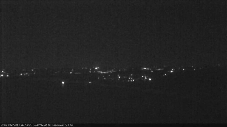 Lake Travis webcam, November 18, 2021 8:25 PM CT