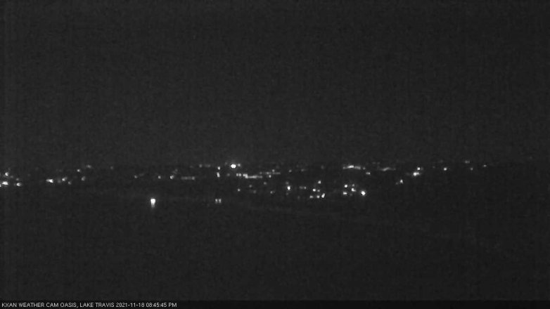 Lake Travis webcam, November 18, 2021 8:45 PM CT